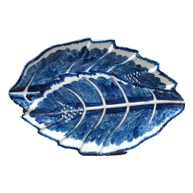 Blue porcelain dish