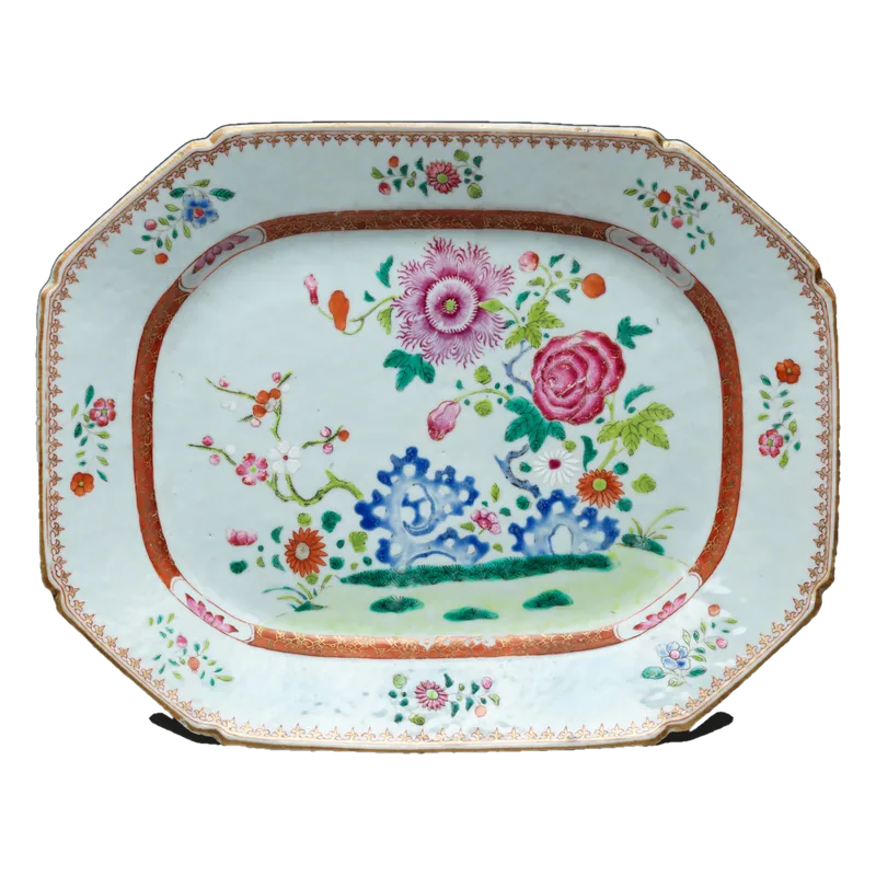 Blue porcelain dish