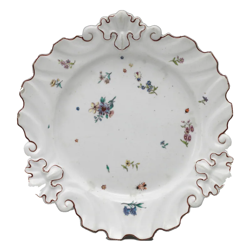 White porcelain plate