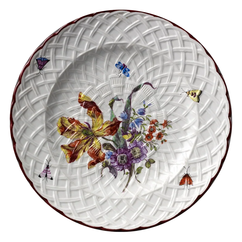 White porcelain plate