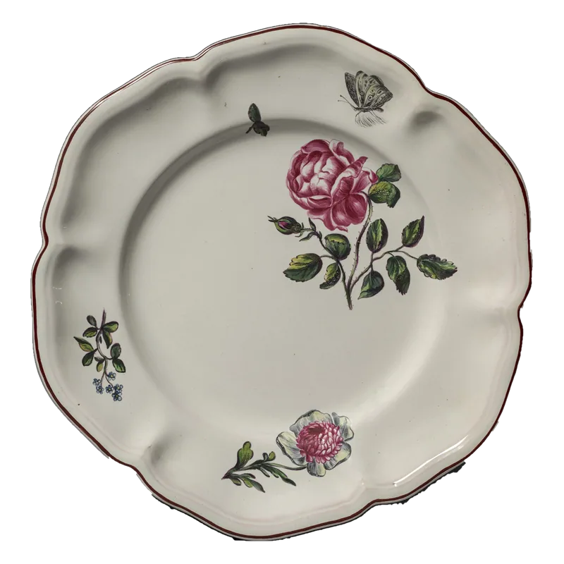 White ceramic plate