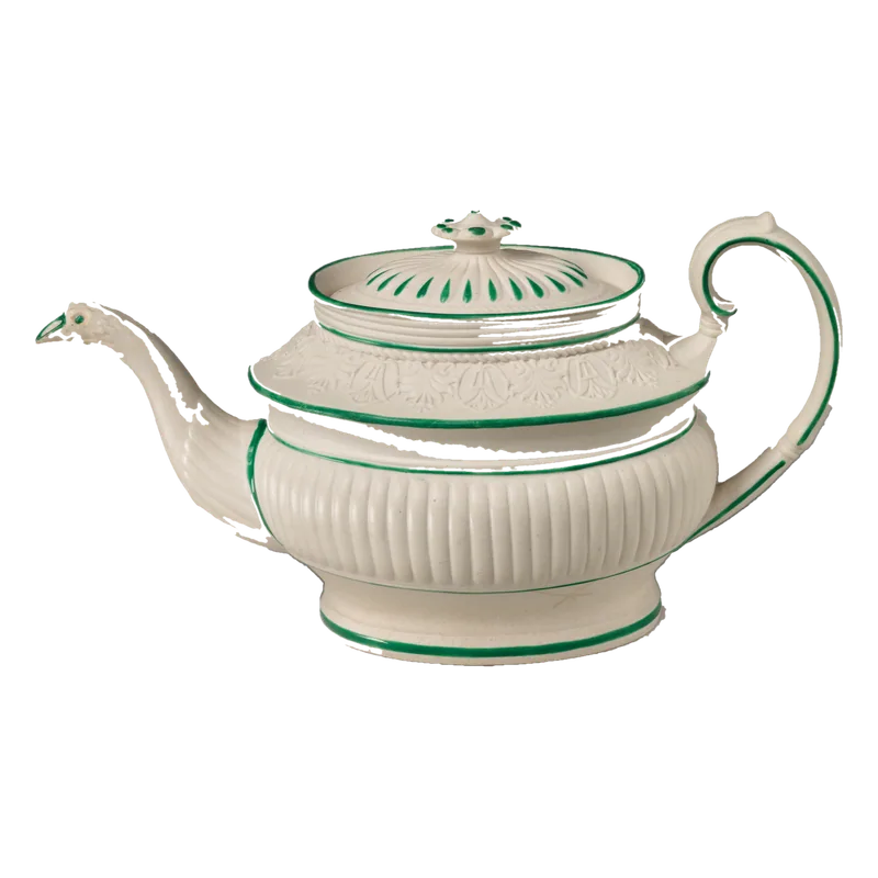White stoneware pot