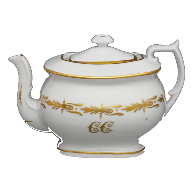 White porcelain pot