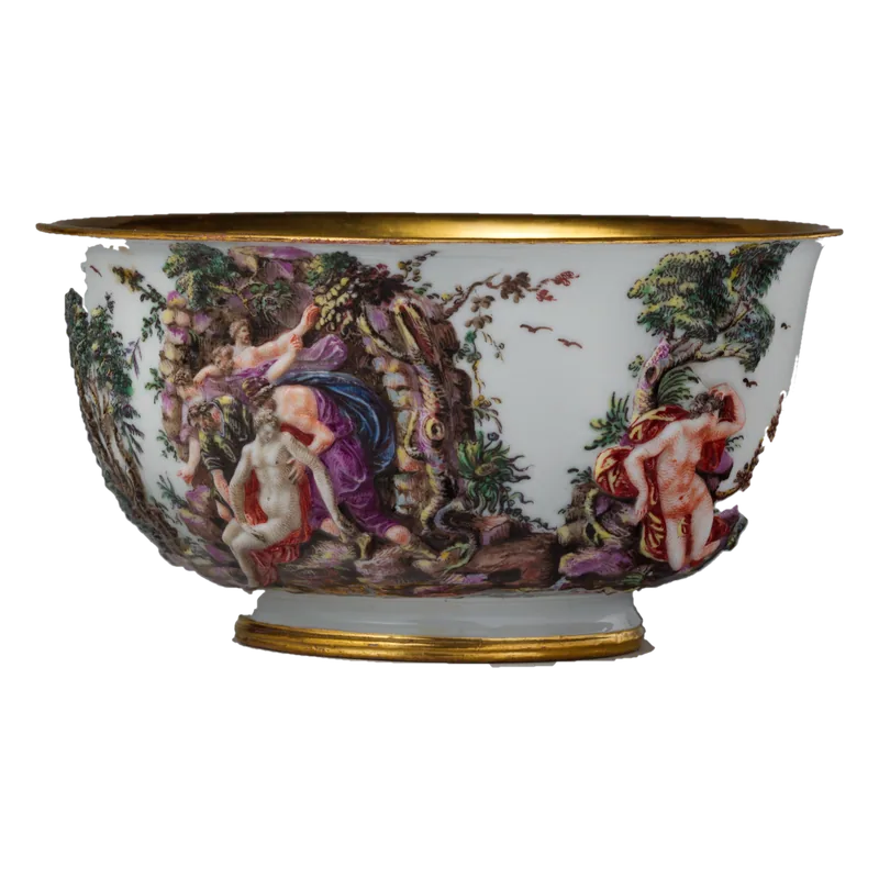 Brown porcelain bowl