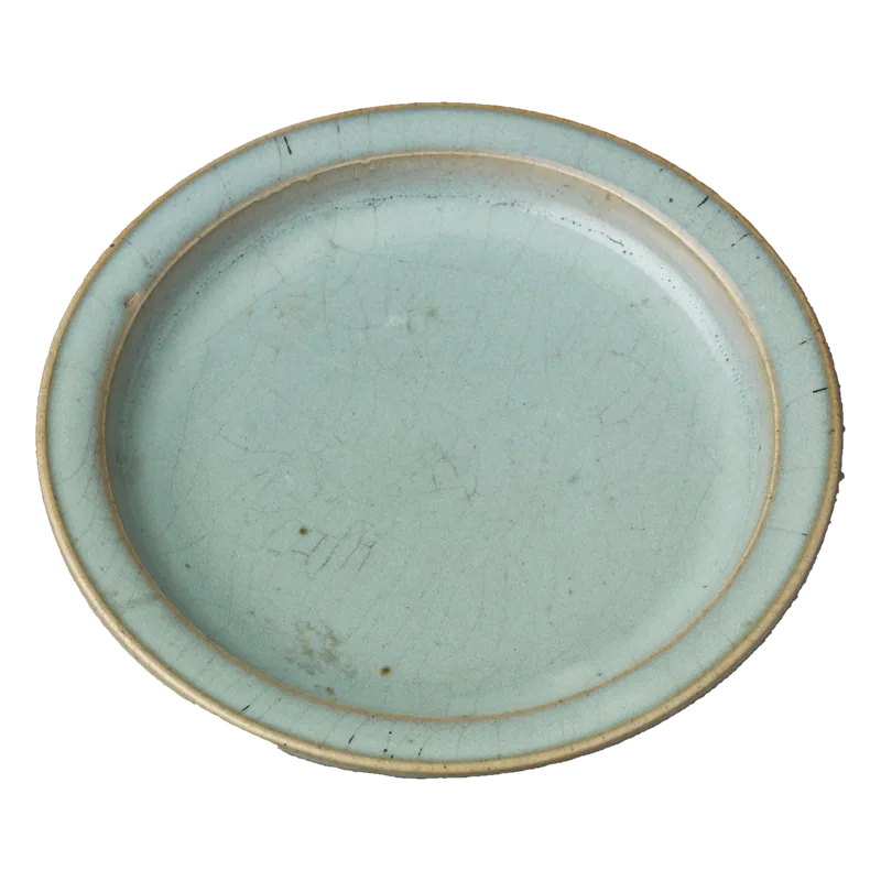 Green stoneware dish