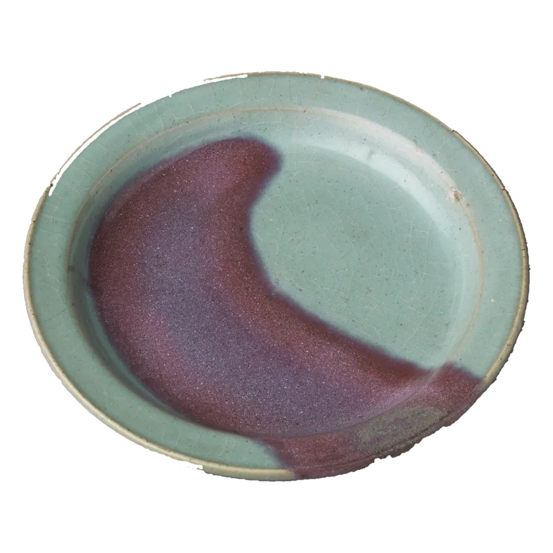 Blue stoneware dish