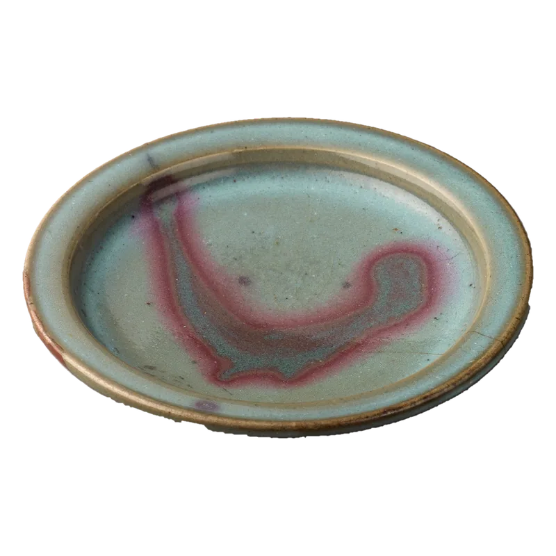 Green stoneware dish