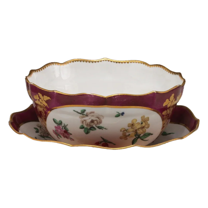 Red porcelain cup