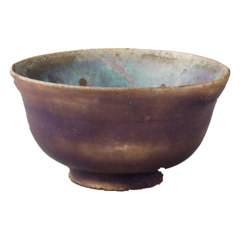 Red stoneware bowl