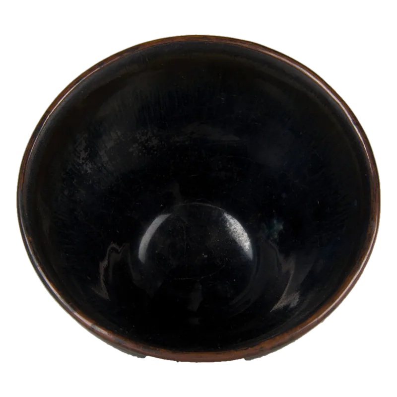 Black stoneware bowl