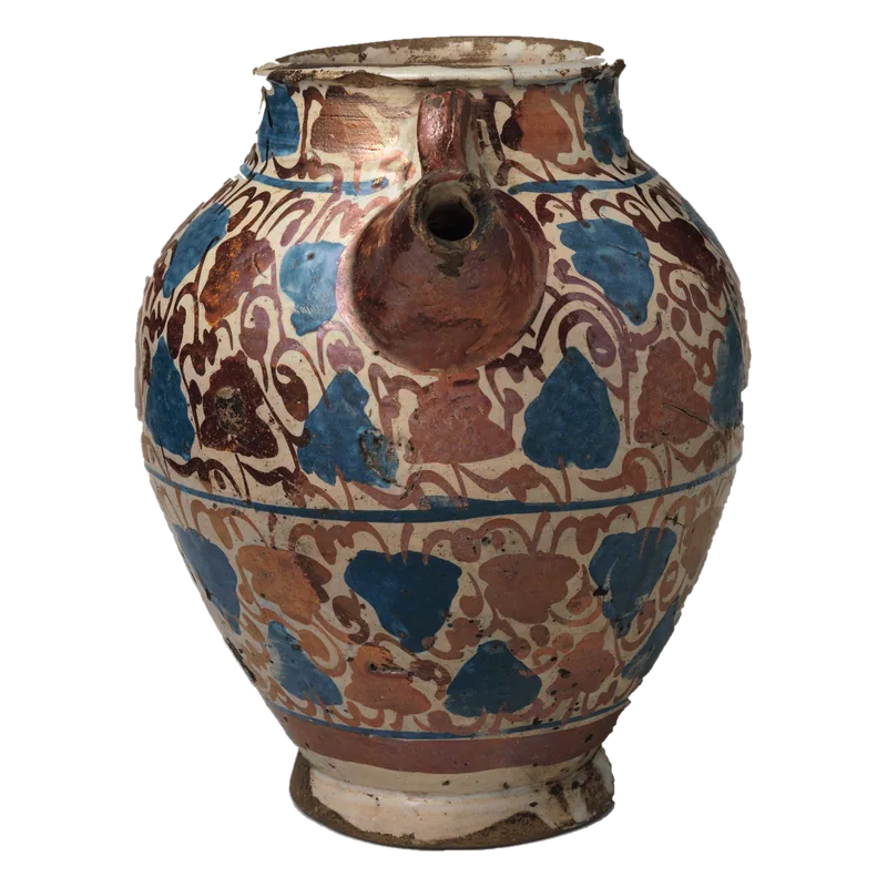 Red earthenware pot