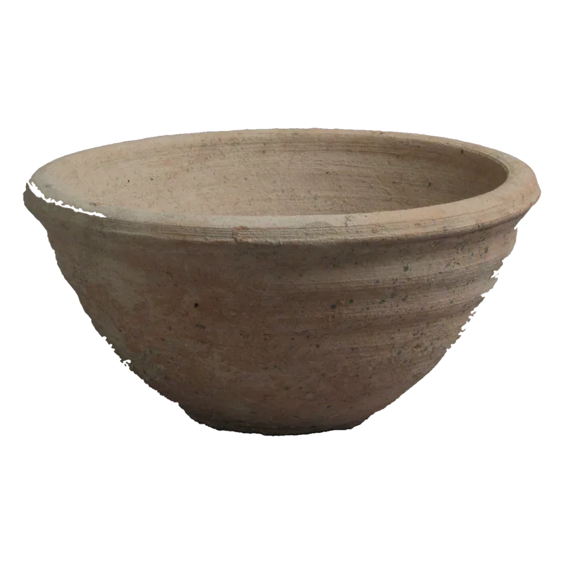 Brown earthenware bowl
