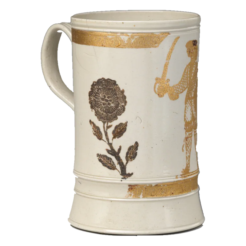 White stoneware cup