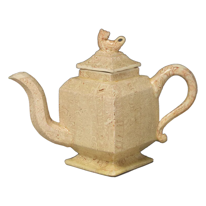 White earthenware pot
