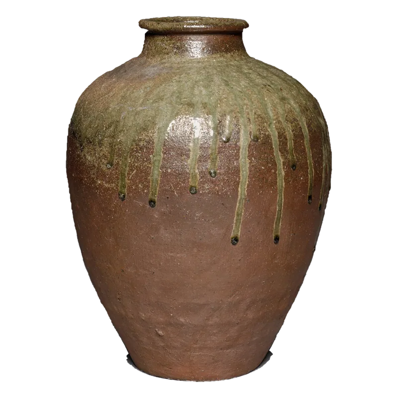 Brown earthenware pot