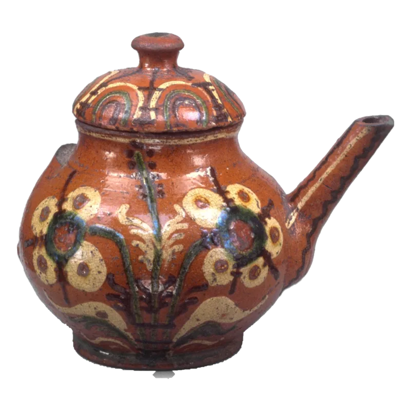 Red earthenware pot
